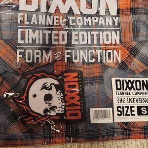 DIXXON Inferno Flannel in Orange and Blue